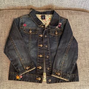 Reserved! Baby Gap Denim Embroidered Jacket 5T